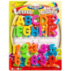 Комплект магнитни пластмасови букви и цифри Letters and numbers