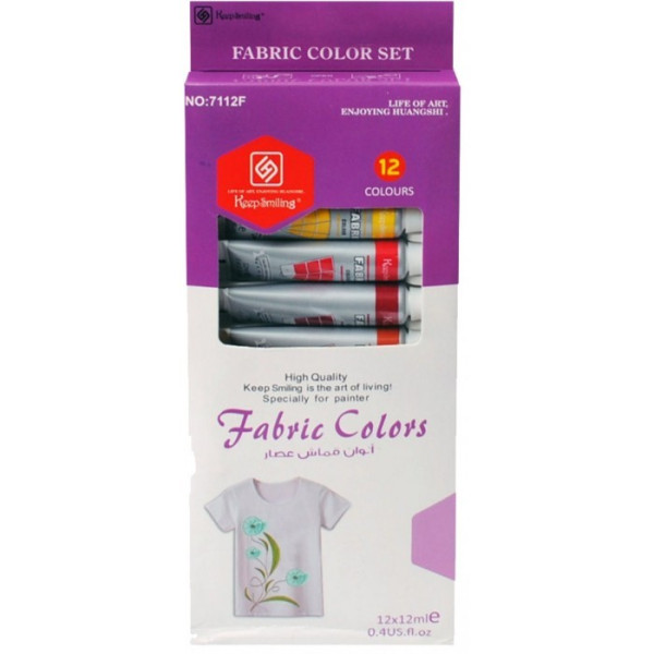 Бои за текстил – 12 цвята Fabric colors Keep smiling TV369 1