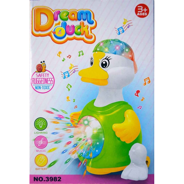 Музикална играчка пате със светлинни ефекти Dream duck 1
