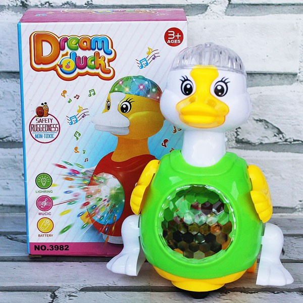 Музикална играчка пате със светлинни ефекти Dream duck