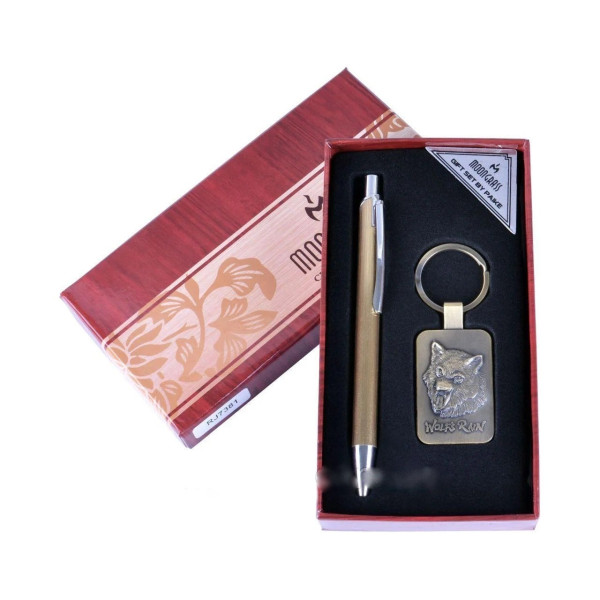 Подаръчен комплект - елегантна химикалка и ключодържател