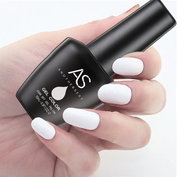 Висококачествен UV бял гел лак за нокти, марка AS Another sexy, Zjy81
