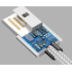 Магнитен кабел Uslion 3 в 1 за зареждане на телефони - micro USB CA2
