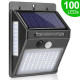 Соларна LED лампа за стена за открито със 100 диода