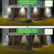Соларна LED лампа за стена за открито със 100 диода H LED25 6