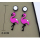 Дамски обеци фламинго в два различни цвята А75 2