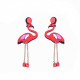 Стилни дамски обеци фламинго в два цвята  А78 4