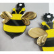 Пролетни обеци във формата на пчеличка А79 2