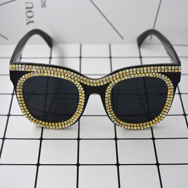 Винтидж слънчеви очила с камъни yj11 5