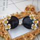 Кръгли слънчеви очила с цветя yj18 1