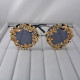 Кръгли ретро слънчеви очила със златен обков yj3 4 — 4sales