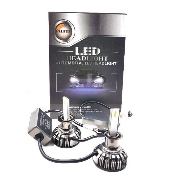 Комплект LED диодни крушки за фарове с трансформатор TACPRO