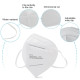 Защитна филтрираща маска за лице KN95 FFP2 2