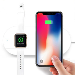 Комбинирано 2в1 безжично зарядно за Apple телефон и смарт часовник TV789 8