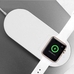 Комбинирано 2в1 безжично зарядно за Apple телефон и смарт часовник TV789 6