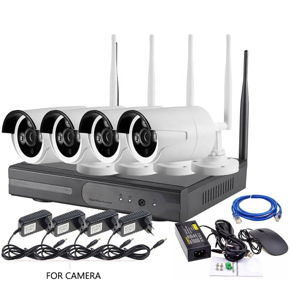Система за видео наблюдение 5G DVR 4-канална с 4 безжични камери