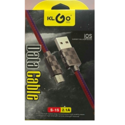 Микро USB кабел KLGO S-15