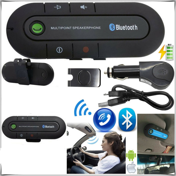 Елегантен Bluetooth трансмитер за монтиране на сенника в автомобила HF2 11