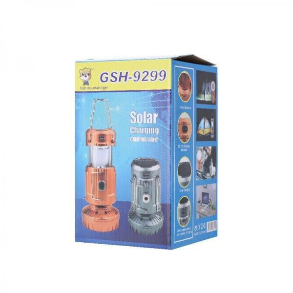 Соларна лампа за къмпинг GSH-9299 CAMP LAMP 10