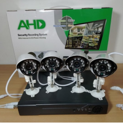 Система за видео наблюдение AHD, пълен комплект с 4 камери 8