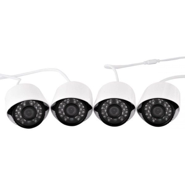 Система за видео наблюдение AHD, пълен комплект с 4 камери
