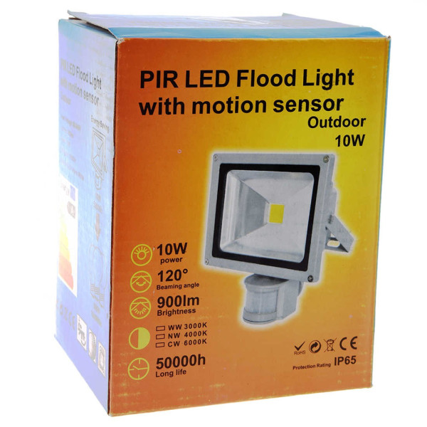 Лед прожектор с PIR датчик 10W, 20W, 30W или 50W клас на защита IP65 GDL7
