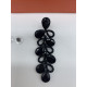 Дамски обеци висящи в черно с различни форми А150 9
