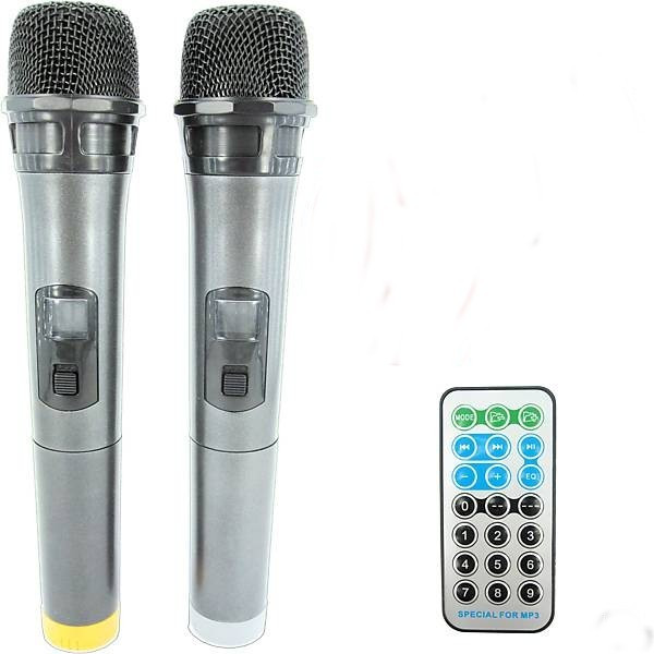 Караоке колона + 2 микрофона и дистанционно управление