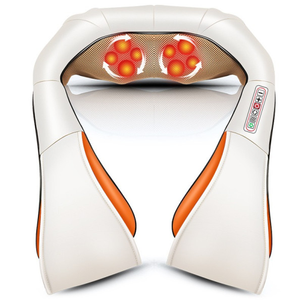 Шиацу 4D масажор за врат, гръб, плешки и рамене с функция затопляне TV95-6