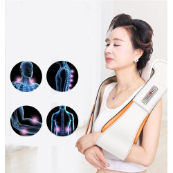 Шиацу 4D масажор за врат, гръб, плешки и рамене с функция затопляне TV95-6 10