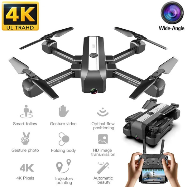 Сгъваем дрон с двойна камера и видео в реално време 4K HD - Dron H20 (4K)
