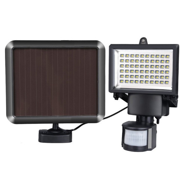 Соларен  градински прожектор 60 LED и сензор за движение - H LED12