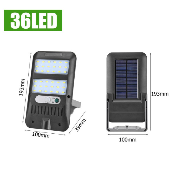 LED градинска соларна лампа с 36 диода - H LED15