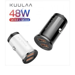 Зарядно устройство за кола с двоен USB порт kuulaa - CA117