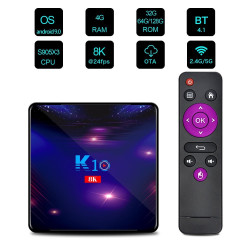 Смарт ТВ бокс K10 TV BOX Android 8K, 32GB, WiFi и Bluetooth 16