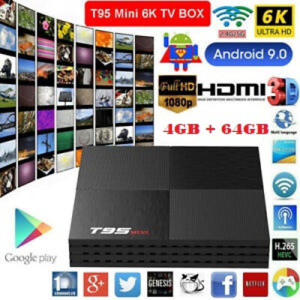 Мини ТВ бокс Smart TV BOX T95 mini, 4GB + 64GB 7