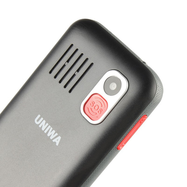 Мобилен телефон с големи клавиши,  3MP камера, фенерче, 1400 mAh батерия UNIWA 3G 11