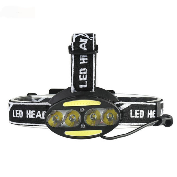 Челник за глава с 6 LED светлини, USB зареждане, тип на светлината T6 - FL56 4