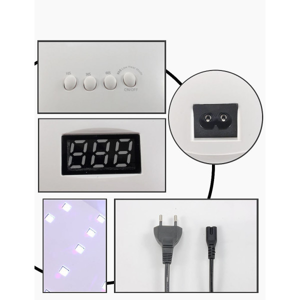 Елегантна и компактна UV LED лампа за нокти SUN5 с висока мощност-48W - MK13