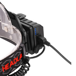 Двустранна лампа за глава, LED T6 + COB въртящ се фар на 360 ° - FL60 3