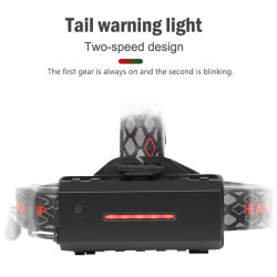 Двустранна лампа за глава, LED T6 + COB въртящ се фар на 360 ° - FL60 6