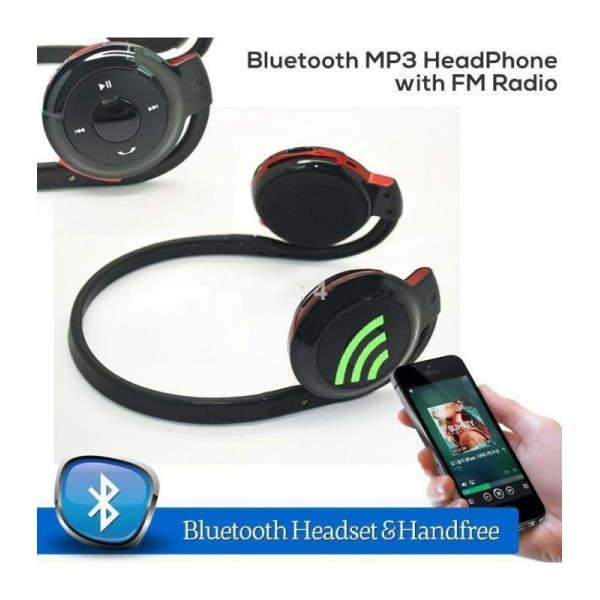 Безжични Bluetooth слушалки BD-740 в черен и червен цвят EP15