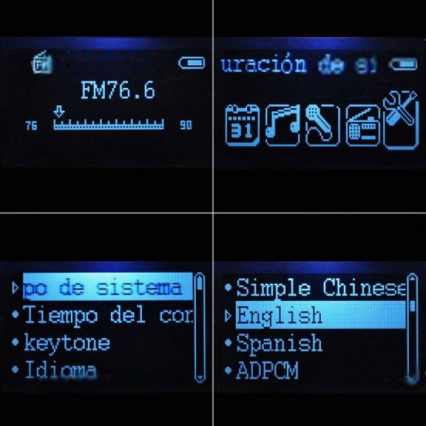 MP3 стерео слушалки PS-398 с дисплей и слот за micro SD 3