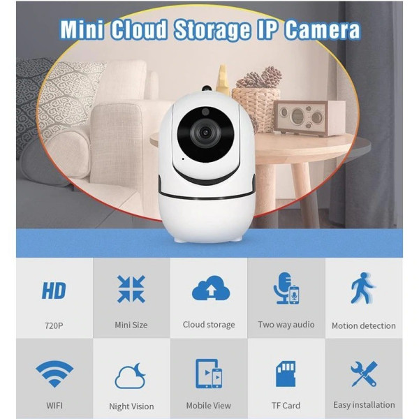 Настолна камера с Wi-Fi  IP,  3MP и функция за автоматично проследяване