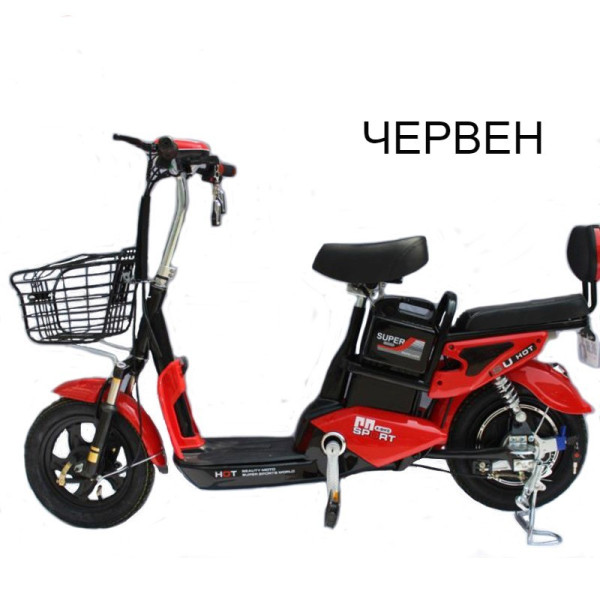 Електрически велосипед с мощност 350W и двойна седалка MOTOR4 5