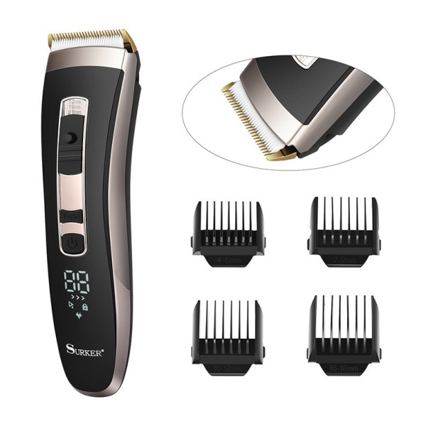 Машинка за подстригване на коса с керамично–титаниево острие и дисплей SHAV20 10