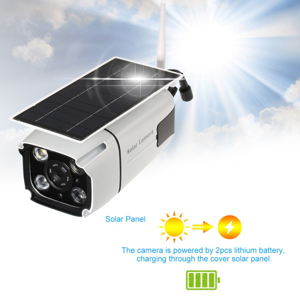 WiFi IP Камера  CCTV 1/4 Inch 2MP 1080P Слънчево /соларно/ захранване IP50B