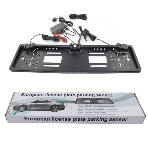 Сензори за паркиране на автомобили с европейски лиценз, камера PK KAM10 1