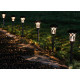 Комплект 6 броя соларни лампи за осветяване на алеи и пътеки в градината H LED32 2