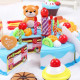 Детска играчка – торта за приятели с множество части и свещички 2